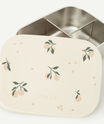 Brands Tao Categories - STEEL LUNCHBOX WITH PEACH PRINT