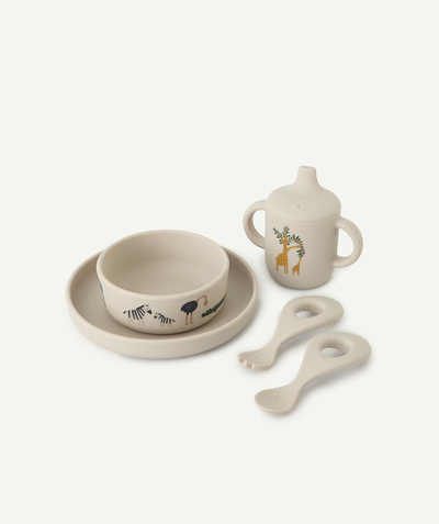 LIEWOOD ® Tao Categories - SET OF SAVANNAH PATTERN SILICONE DISHES