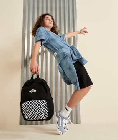 Accessories Tao Categories - OLD SKOOL GROM BACKPACK WITH BLACK AND WHITE CHECKERBOARD