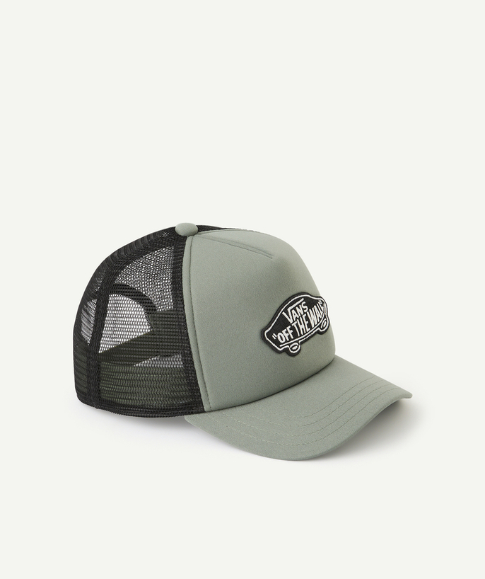 Acessories Tao Categories - CLASSIC PATCH TRUCKER GREEN CAP WITH EMBROIDERED PATCH