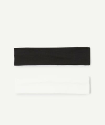 Accessories Tao Categories - set of 2 black and white girl headbands