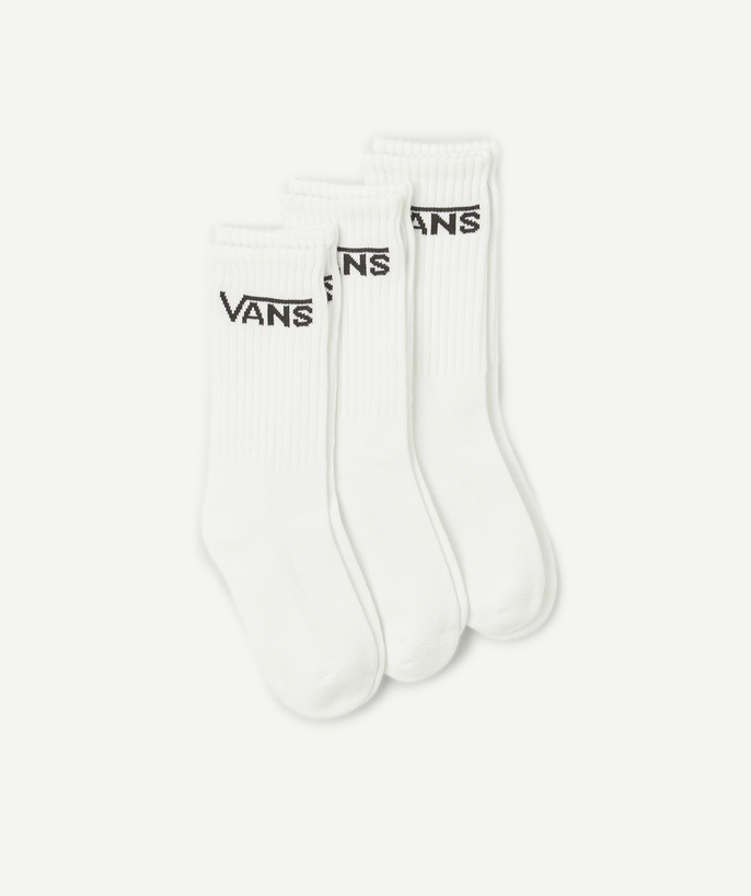 Brands Tao Categories - PACK OF 3 PAIRS OF CLASSIC CREW WHITE SOCKS WITH LOGO