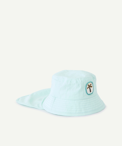 Sombreros - Gorras Categorías TAO - bob bebe niño verde agua con parche palma bordado