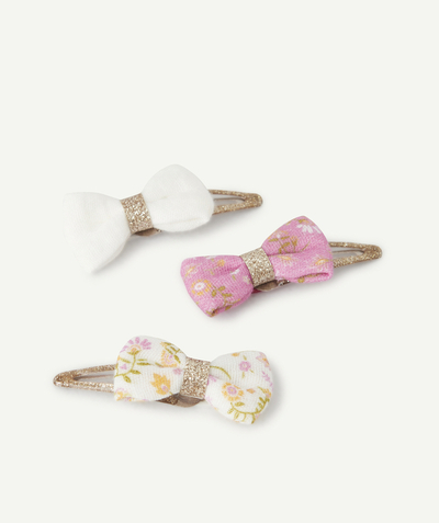 Baby girl Tao Categories - set of 3 baby girl bows with glitter details