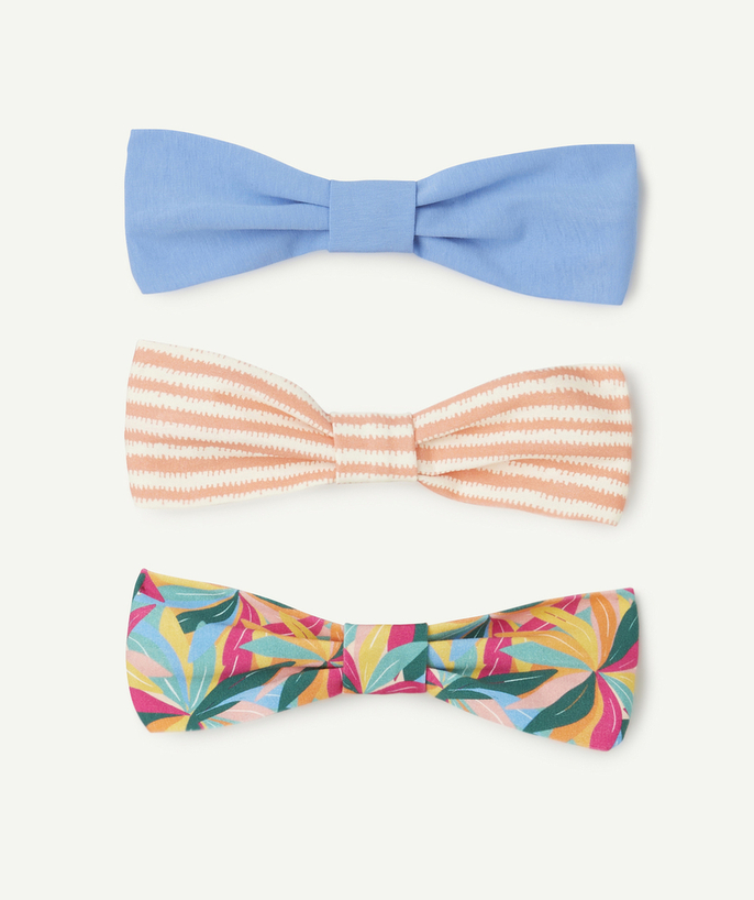 Haaraccessoires Tao Categorieën - pak van 3 gekleurde hoofdbanden met prints voor meisjes