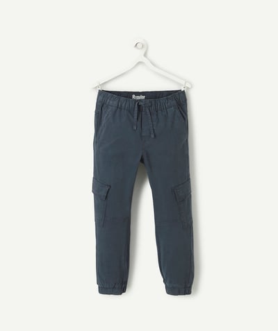 Pantalon - Jogging Categories Tao - pantalon cargo garçon bleu marine