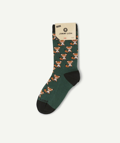 JIMMY LION® Tao Categories - PAIR OF SOCKS WITH FOX PRINT