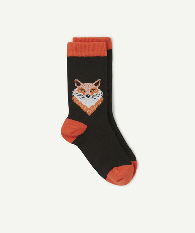 JIMMY LION® Tao Categories - PAIR OF SOCKS WITH FOX PATTERN