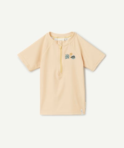 Nouvelle collection Categories Tao - t-shirt de bain bébé garçon jaune avec motif thème océan