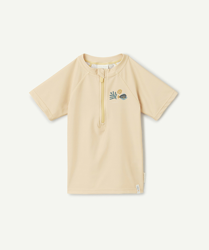 LITTLE DUTCH ® Categories Tao - t-shirt de bain bébé garçon jaune avec motif thème océan