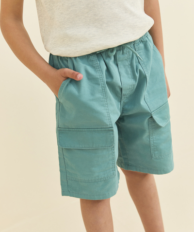 New collection Tao Categories - duck blue boy's baggy shorts