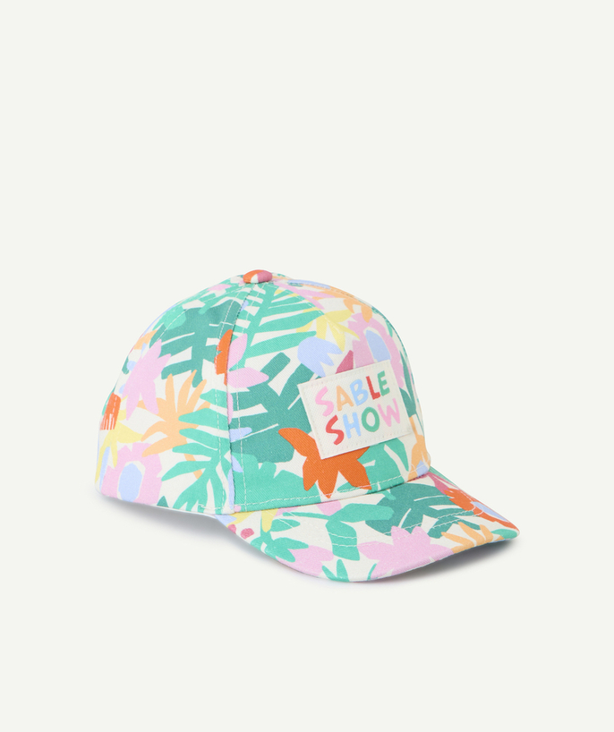 Baby girl Tao Categories - colorful baby girl cap with leaf print and message