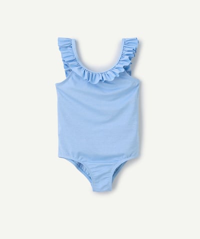 BEAUX JOURS Categories Tao - maillot de bain 1 pièce fille en fibres recyclées bleu pailleté