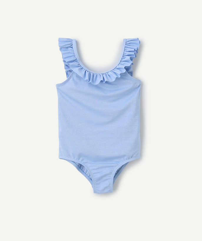 Maillots de bain Categories Tao - maillot de bain 1 pièce fille en fibres recyclées bleu pailleté