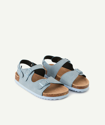 Zapatos, pantuflas Categorías TAO - sandalias abiertas con hebilla para niño azul cielo