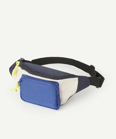 New In Tao Categories - multicolored boy's campus-style fanny pack with pockets