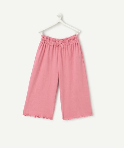 NOWOŚCI Kategorie TAO - Różowe proste spodnie dla dziewczynki