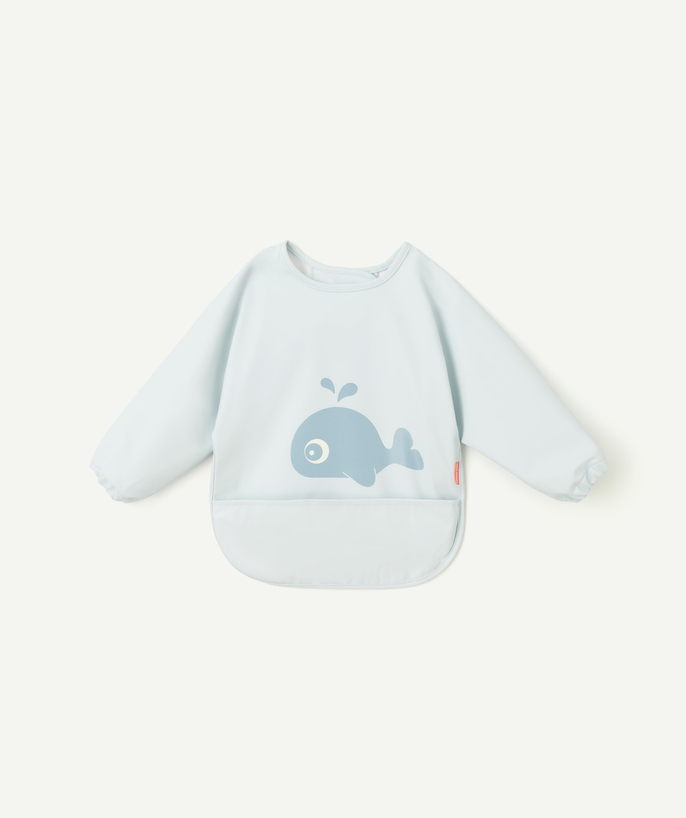 DONE BY DEER ® Tao Categorieën - slabbetje met lange mouwen voor babyjongens blauw
