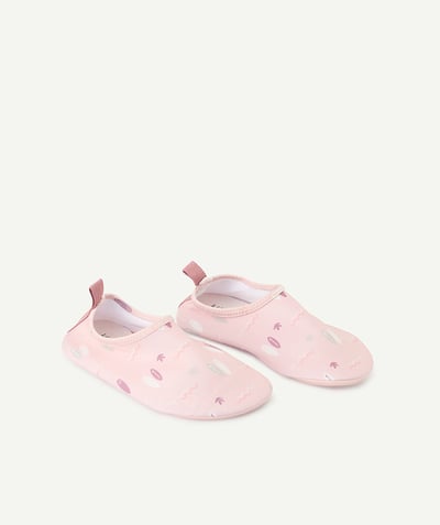 Her comes the sun ! Tao Categories - baby girl pink anti-uv beach slippers
