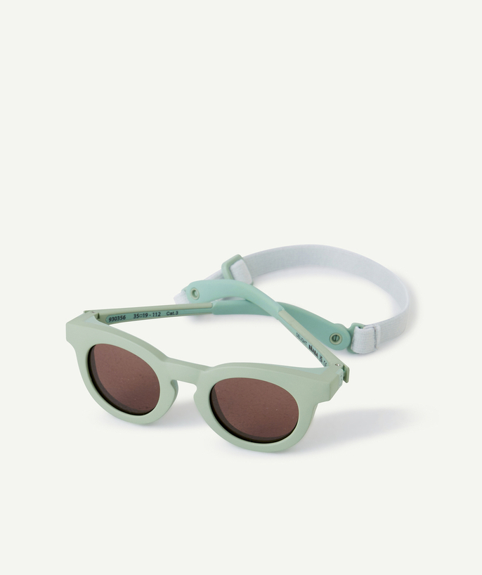 Marki Kategorie TAO - Okrągłe zielone okulary przeciwsłoneczne dla chłopca