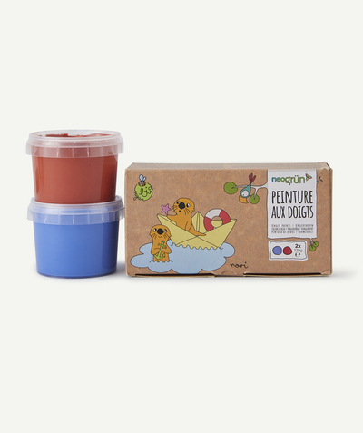 Boy Nouvelle Arbo   C - BLUE AND RED FINGER PAINT FOR CHILDREN