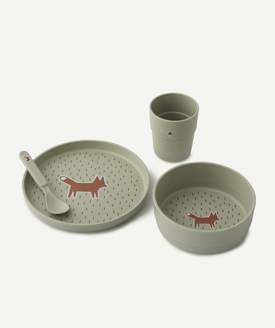 Meals Nouvelle Arbo   C - BABY BOYS' FOX MEAL SET