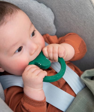 Baby boy Tao Categories - BABY'S NATURAL RUBBER CROCODILE TEETHING RING
