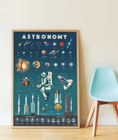 Boy Nouvelle Arbo   C - POSTER WITH 40 ASTRONOMY STICKERS - 8-12 YEARS