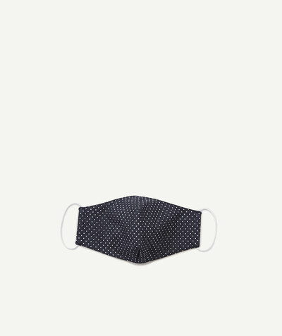 Private sales Tao Categories - ADULT NAVY BLUE SPOTTED MASK IN RECYCLED FABRIC - CATEGORY 1