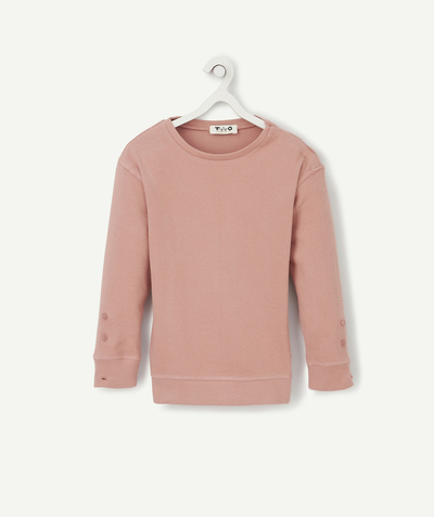 Outlet Tao Categories - EVOLVING OLD ROSE RIBBED T-SHIRT IN PIMA COTTON