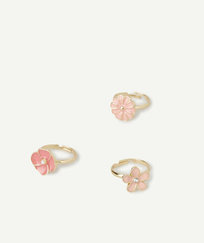 Accessories Nouvelle Arbo   C - THREE GOLD COLOR FLOWER RINGS