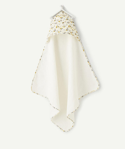 New collection Nouvelle Arbo   C - BABIES' BATH CAPE IN ORGANIC COTTON WITH A SAVANNAH PRINT