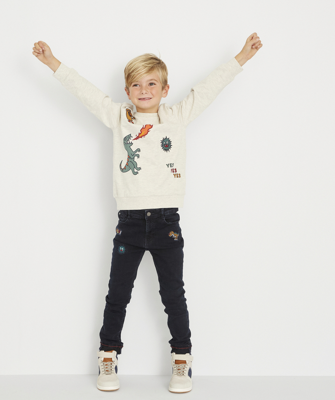 Outlet Tao Categories - BOYS' VICTOR SLIM LESS WATER JEANS WITH PATCHES