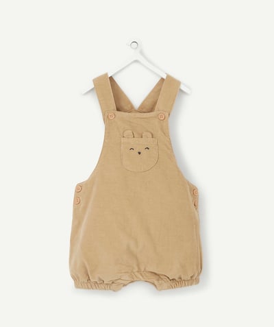 Outlet Tao Categories - BABIES' BROWN CORDUROY PLAYSUIT
