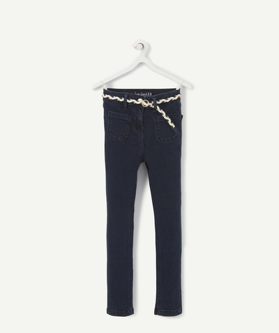 Jeans Nouvelle Arbo   C - GIRLS' LEA SUPER-SKINNY TROUSERS IN LESS WATER DENIM