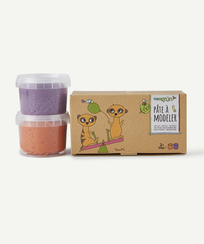 NEOGRUN® Tao Categories - ORANGE AND PURPLE MODELLING CLAY FOR CHILDREN