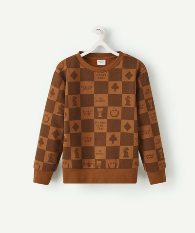 Private sales Tao Categories - BOYS' CAMEL CHESS GAME SWEATSHIRT WITH A MESSAGE