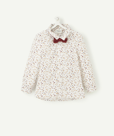 Baby boy Nouvelle Arbo   C - BABY BOYS' WHITE SHIRT WITH A STAR PRINT AND REMOVABLE BOW