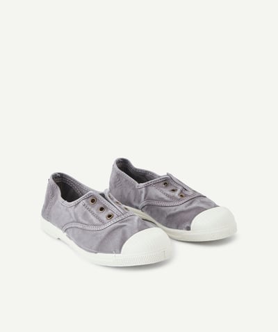 Shoes, booties Nouvelle Arbo   C - GIRL'S GREY CANVAS LOW-TOP TRAINERS