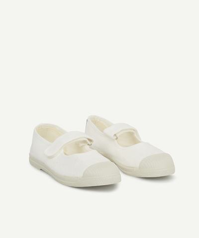NATURAL WORLD ® Categories Tao - BALLERINES BLANCHES EN TOILE FILLE