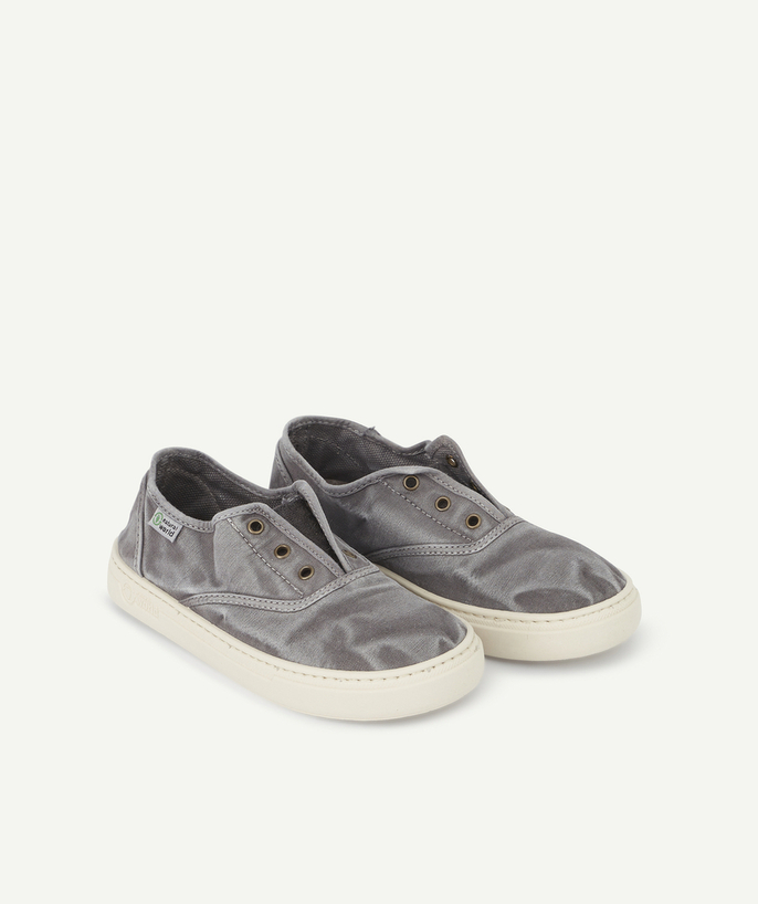 Brands Tao Categories - BOY'S BLUE-GREY CANVAS TRAINERS