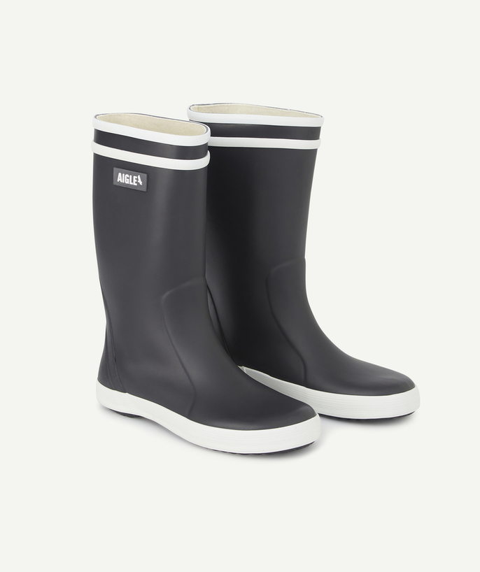 AIGLE ® Tao Categories - LOLLYPOP MIXED NAVY RUBBER BOOTS