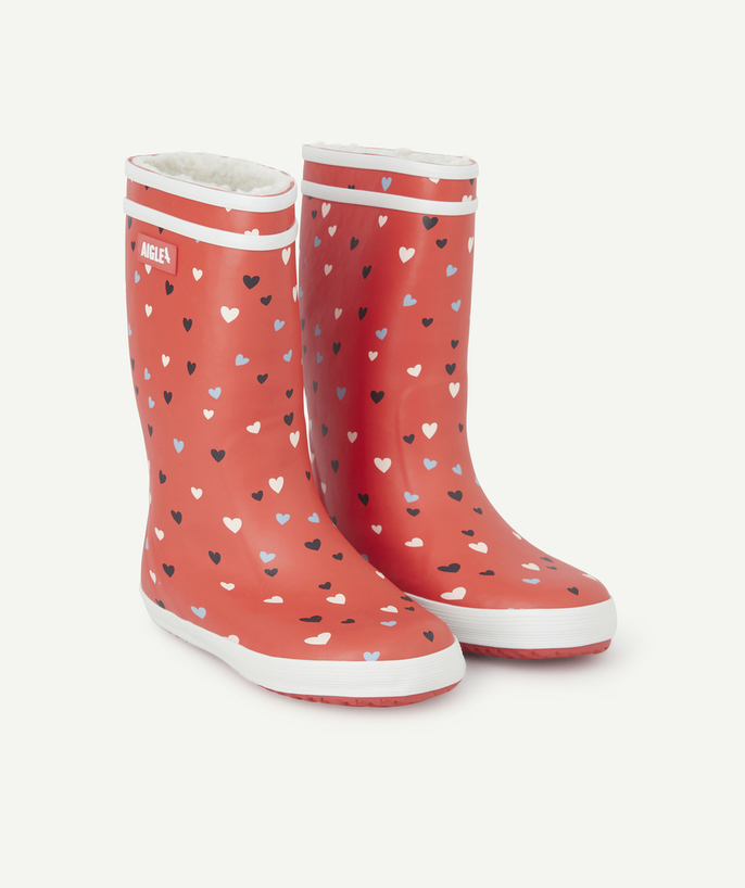 AIGLE ® Tao Categories - RED RUBBER BOOTS WITH HEARTS LOLLYPOP 2