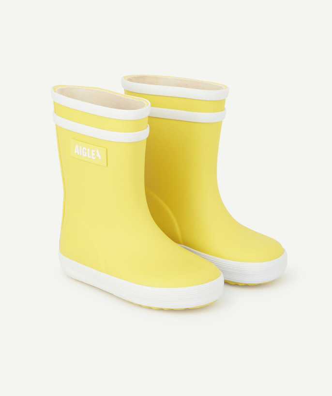 AIGLE ® Tao Categories - BABYFLAC 2 BABIES' FIRST STEPS YELLOW RUBBER BOOTS
