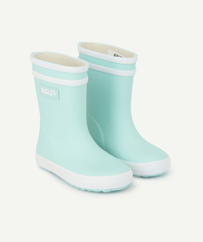 AIGLE ® Tao Categories - BABYFLAC 2 BABIES' FIRST STEPS LAGOON BLUE RUBBER BOOTS