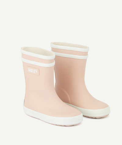 Rain cap Tao Categories - BABY GIRLS' BABYFLAC PINK FIRST STEPS RUBBER BOOTS