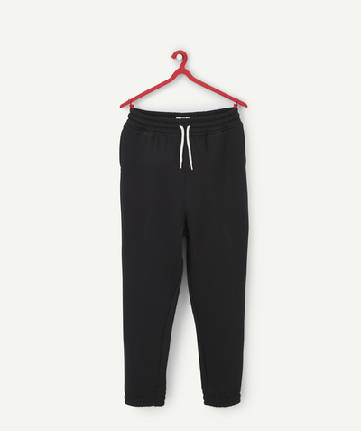 Clothing Nouvelle Arbo   C - GIRLS' JOGGING PANTS IN BLACK RECYCLED FIBERS
