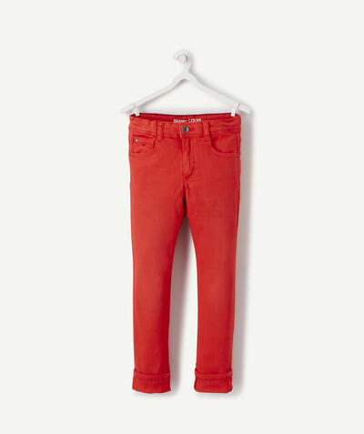 Boy Nouvelle Arbo   C - LOUIS RED SKINNY TROUSERS