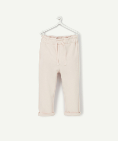 Trousers Nouvelle Arbo   C - BABY GIRLS' JOGGING PANTS IN PINK RECYCLED FIBERS