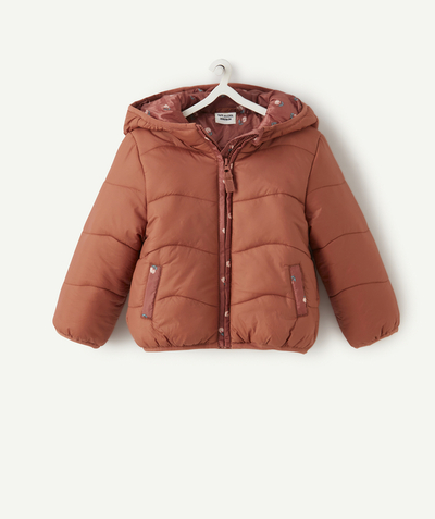 Outlet Nouvelle Arbo   C - BABY GIRLS' OLD ROSE PADDED JACKET IN RECYCLED PADDING